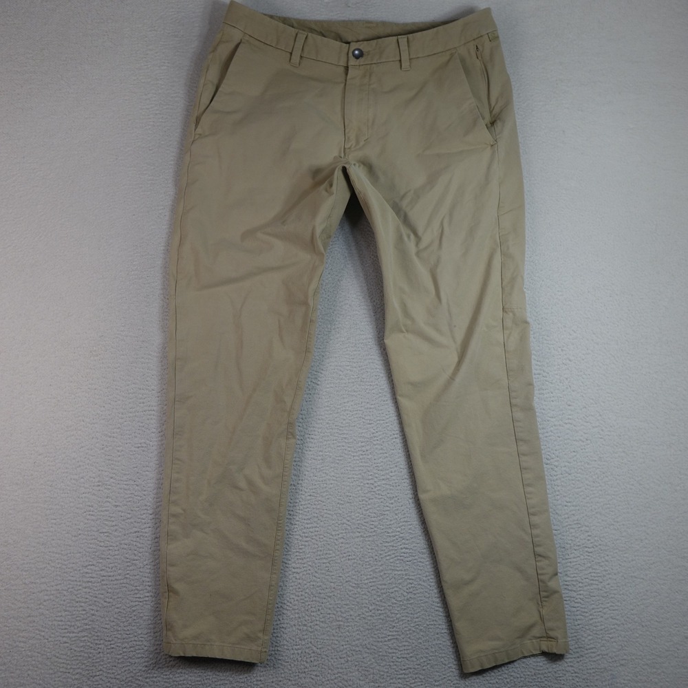 Lululemon Commission Pants Mens 34x30 Tan ABC Chino Performance Golf LMACOS